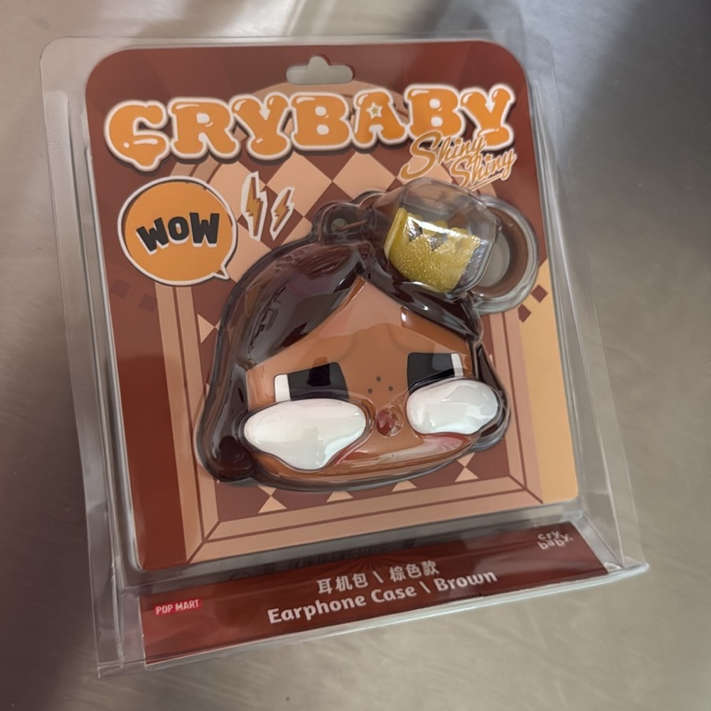 CRYBABY SHINY SHINY Series-Earphone Case Brown